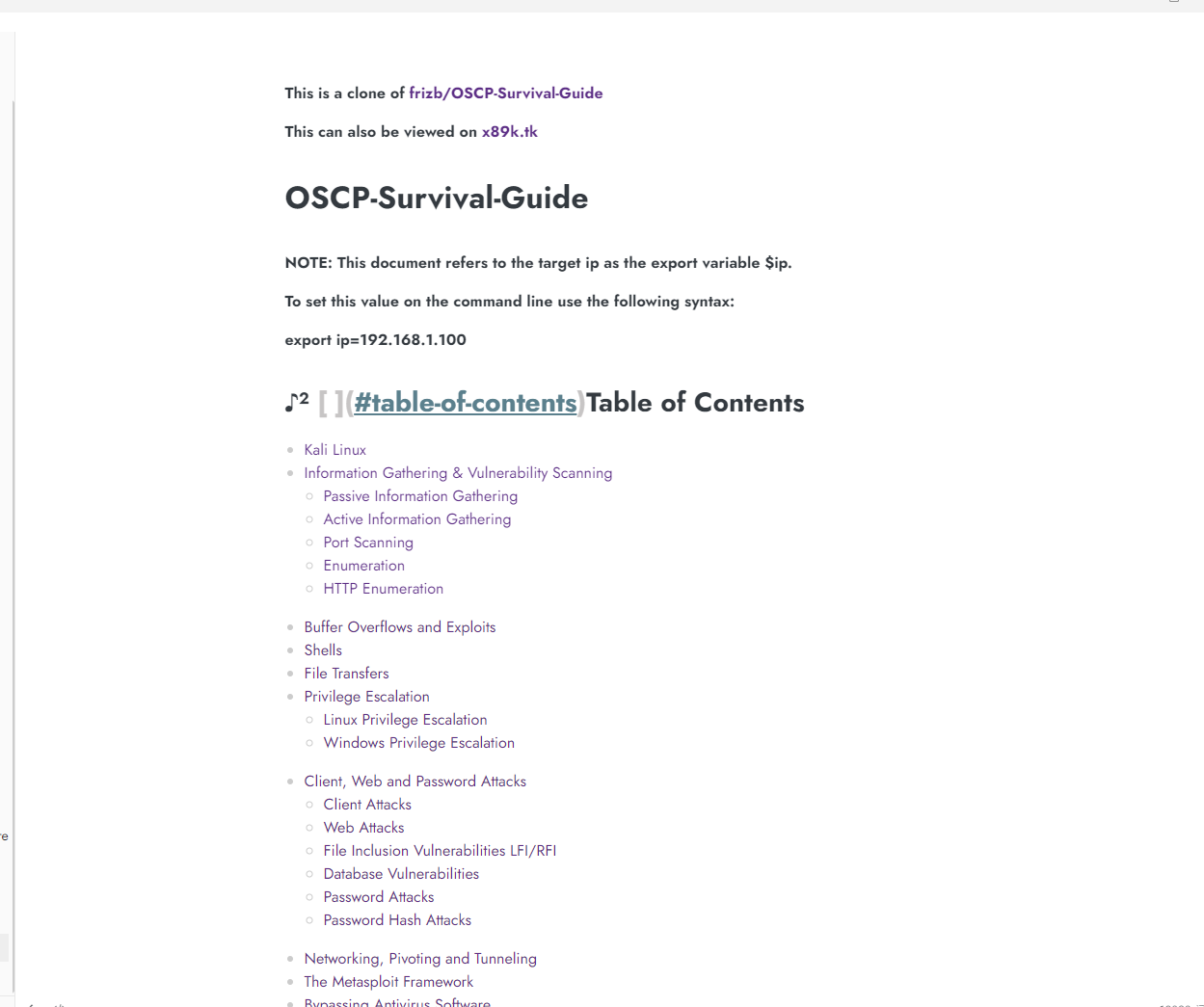 OSCP相关资料：命令大全、OSED_2023、OSEP - PEN-300-棉花糖会员站